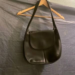 Original Coach Bag (Classic)-Coach Vintage Leather Crossbody | Color: Black